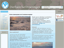 Tablet Screenshot of dierbareherinneringen.nl